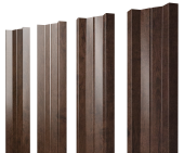 Штакетник М-образный В с прямым резом 0,45 Print Elite Antique Wood TwinColor Центр Кровли