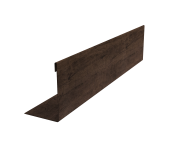 Нащельник (для калиток и ворот) 25х35 жалюзи Milan, Tokyo, Palermo 0,45 Print-Double Premium Antique Wood (L1,68) Центр Кровли