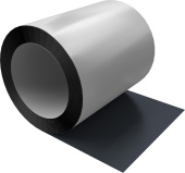 Отмотка Inside Grand Line с внутренним диаметром намотки 600мм 0,45 Drap TR с пленкой RAL 7024 мокрый асфальт Центр Кровли