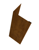 Нащельник (для калиток и ворот) 25х35 жалюзи Milan, Tokyo, Palermo 0,45 Print Elite Golden Wood TwinColor (L2,0) Центр Кровли