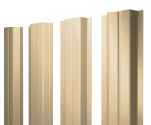 Штакетник П-образный A с прямым резом 0,45 PE RAL 1014 слоновая кость Центр Кровли