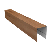 Планка боковая для забора из сайдинга (Квадро брус, Вертикаль) 0,45 Print Premium Pine Wood Fresh (2,5м) Центр Кровли