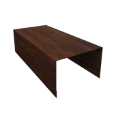 Крышка для забора из сайдинга (Блок-хаус new) 0,45 Print-Double Premium Cherry Wood Dark F (3м) Центр Кровли