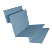 Угол внутренний сложный 90 градусов 0,45 Drap TX RAL 5024 пастельно-синий (2м) Центр Кровли