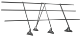 Ограждение кровельное Grand Line 1,2х3 RAL 9006 Центр Кровли
