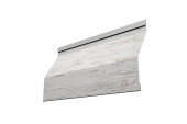 Ламель забора жалюзи Milan Slim 0,45 Print Elite с пленкой Snow Wood TwinColor Центр Кровли
