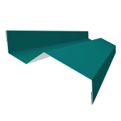 Планка примыкания внакладку 25х17х35х17 0,45 PE с пленкой RAL 5021 водная синь (2м) Центр Кровли