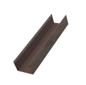 Стойка жалюзи Milan,Tokyo 0,45 Print Elite White Wood TwinColor (2м) Центр Кровли