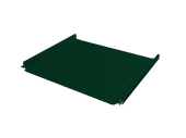 Кликфальц Pro Gofr Grand Line 0,45 Drap TX с пленкой на замках RAL 6005 зеленый мох Центр Кровли