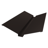 Планка ендовы верхней 115х30х115 Grand Line 0,45 Drap ТХ двухсторонний RR 32 темно-коричневый (2м) Центр Кровли