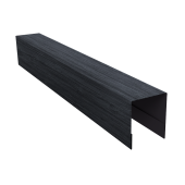 Планка боковая для забора из сайдинга (Квадро брус, Корабельная Доска, ЭкоБрус new) 0,45 Print Premium Grey Wood TwinColor (2,06м) Центр Кровли