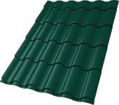 Профиль волновой "Кредо" ("Kredo") 0,45 Drap RAL 6005 зеленый мох Центр Кровли