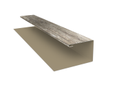 Планка П-образная БХ new 0,45 Print Elite Nordic Wood TwinColor (2м) Центр Кровли