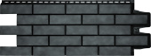 Фасадная панель Grand Line Клинкерный кирпич Дизайн Плюс антрацит с черным швом Центр Кровли
