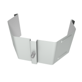 Крепление трубы для гофры на кирпич Vortex Lite PE RAL 9006 бело-алюминиевый Центр Кровли