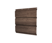 Софит металлический без перфорации 0,45 Print Premium с пленкой Almond Wood Fresh Центр Кровли