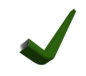 Труба гофрированная Vortex Lite 76х102х3000мм с коленом PE RAL 6002 лиственно-зеленый Центр Кровли