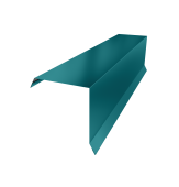 Планка торцевая 95х95 0,45 PE с пленкой RAL 5021 водная синь (3м) Центр Кровли