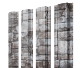 Штакетник Прямоугольный с прямым резом 0,45 Print Elite Fine Stone TwinColor Центр Кровли