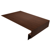 Планка околооконная сложная 250х50х18 (j-фаска) 0,45 Print Elite Choco Wood TwinColor (3м) Центр Кровли