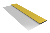 Планка стартовая БХ new 0,45 PE с пленкой RAL 1018 цинково-желтый (3м) Центр Кровли