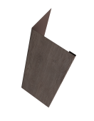 Нащельник (для калиток и ворот) 25х35 жалюзи Milan, Tokyo, Palermo 0,45 Print Elite White Wood TwinColor (L1,68) Центр Кровли