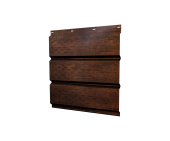 Софит металлический полная перфорация 0,4 Print Premium с пленкой Cherry Wood Dark FTC Центр Кровли