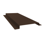 Планка кожуха сегментного 150 0,45 Drap TwinColor RAL 8017 шоколад (1,5м) Центр Кровли