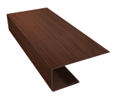 J-Профиль 18мм 0,45 Print Elite Choco Wood TwinColor (3м) Центр Кровли