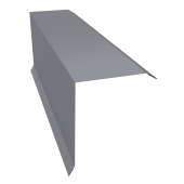 Планка торцевая 150х100 0,45 PE с пленкой RAL 7004 сигнальный серый (2м) Центр Кровли