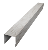 Стойка боковая крепежная для забора жалюзи Palermo 0,45 Print Elite Snow Wood TwinColor (2м) Центр Кровли