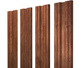 Штакетник Twin с прямым резом 0,45 Print Premium Rowan Wood Intense FTC Центр Кровли
