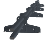 Снегозадержатель Стандарт Т4 d 40х20 RAL 7024 (3м) Центр Кровли