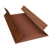 Планка угла внутреннего составная верхняя 0,45 Print Premium Golden Wood Fresh TwinColor (2м) Центр Кровли