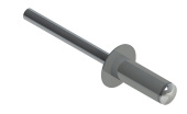 Заклёпка вытяжная Daxmer 4,8х12 RAL 9006 (500 шт) сталь/сталь Центр Кровли