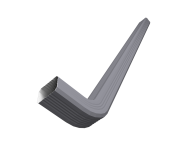 Труба гофрированная Vortex Lite 76х102х3000мм с коленом PE RAL 7004 сигнльный серый Центр Кровли