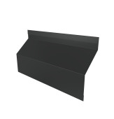 Ламель забора жалюзи Milan Slim стартовая/финишная для калиток и ворот 0,45 PE-Double RAL 7016 антрацитово-серый Центр Кровли