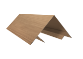 Планка угла внешнего составная верхняя 0,45 Print Elite Honey Wood TwinColor (2м) Центр Кровли