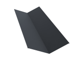 Планка ендовы верхней 145х145 0,5 Satin с пленкой RAL 7024 мокрый асфальт (2м) Центр Кровли