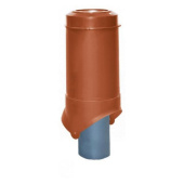 Выход канализации Krovent Pipe-VT 125/100 изолированный кирпичный Центр Кровли