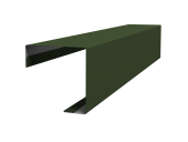 Угол внешний простой фальц 0,5 Satin Matt TX RAL 6020 хромовая зелень (2м) Центр Кровли