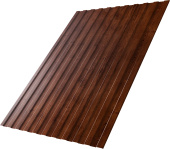 Профнастил С8A в01 Grand Line 0,45 Принт Премиум Бразильская вишня Фреш TwinColor Центр Кровли