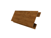 Планка H-образная Экобрус 0,45 Print Elite Golden Wood TwinColor (3м) Центр Кровли