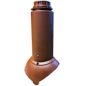 Выход канализации Krovent Pipe-VT 110/125 Изолированный коричневый Центр Кровли