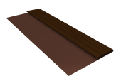 Планка стартовая БХ new 0,45 Print Elite Choco Wood TwinColor (2м) Центр Кровли