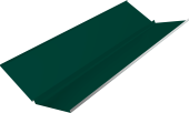 Планка ендовы нижней с компенсатором Grand Line 0,45 PE lite с пленкой RAL 6005 зеленый мох (2м) Центр Кровли