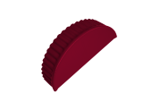 Заглушка малая торцевая 0,45 PE RAL 3003 рубиново-красный Центр Кровли