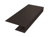 J-Профиль 12мм Grand Line 0,45 Drap ТХ двухсторонний RR 32 темно-коричневый (3м) Центр Кровли