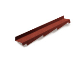 Планка примыкания правая для композитной черепицы Metrotile красный (1,25м) Центр Кровли
