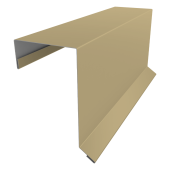 Планка торцевая кровельная фальц 65х97 0,4 PE с пленкой RAL 1014 слоновая кость (2м) Центр Кровли